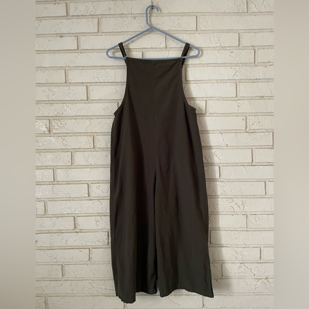 XS Women’s Army Green Loose Fitting Overalls with Pockets